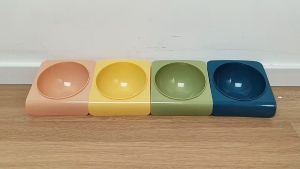 Chén ăn nghiêng cho Chó Mèo dựa tường chống hất đổ - Love Pets Shop