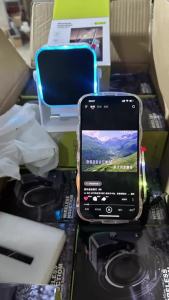 5 In 1 Auto-induction Wireless Induction Speaker Portable Bluetooth Phone Holder 8 Mode RGB Light Phone Stand Surround Sound