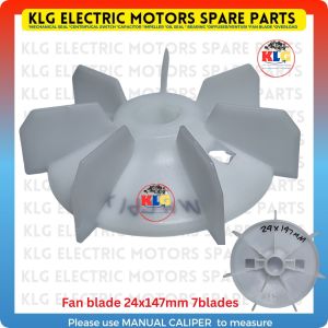 Fan Blade 24mm x 145 7blades water pump parts