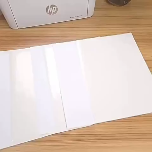 Ecoplanet Ready stock!A4 Size Matte Sticker Paper Glossy Sticker Paper for Printing 100pcs Labeling Precut Paper 210*297cm a4 self-adhesive stickers for Laser Printer Matte White Sticker Label Decal Local Shipping kraft sticker
