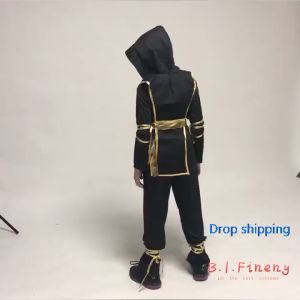 Ninja Costume for Kids Assassin Japanese Samurai Warrior Fancy Halloween Party Christmas Costume