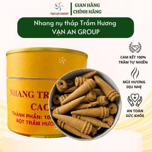 Nhang nụ tháp trầm hương Vạn An Home khói chảy ngược sạch tự nhiên thơm dịu nhẹ an toàn xông nhà tẩy uế thu hút tài lộc