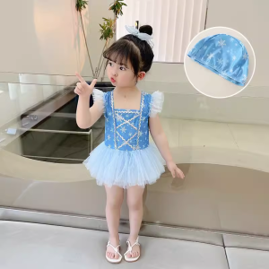 Bộ Đồ Bơi Liền Thân Thời Trang Mùa Hè Cho Bé Gái 3-8 Tuổi Áo Bơi Lội Bằng Vải Nylon Và Lycra Thoải Mái Bộ Đồ Bơi Liền Thân Cho Bé Gái
