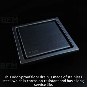 SUS304 shower floor drain stainless steel anti odor floor drain bathroom Invisible floor drain