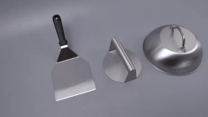 Smash Burger Press Tools Meat Cooking Mold Squeezer Patty Making Smasher Griddle Stainless Steel Hamburger Maker Kitchen Tool
