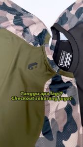 Baju Running Fitness Gym Lari Sport Pria Olahraga Polos Kaos Lengan Pendek Dry Fit Compression Motif Hijau Army Short Sleeve