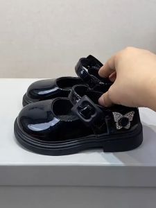 Giày Búp Bê Bé Gái 715 Công Chúa Phong Cách Anh Quốc Da Bóng Đính Tag Cánh Tiên Lấp Lánh Mẫu Mới Cực Đẹp Size 26-36