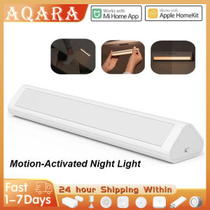 Aqara | NEW Aqara Induction LED Night Light Magnetic Installation with Human Body Light Sensor 2 Level Brightness 8 Month Standby Time