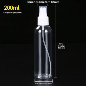 Transparent Plastic Spray Bottle Fine Mist Small Size for Makeup Water 10/20/30/50/100ml Multi-capacity Personal Care Tool