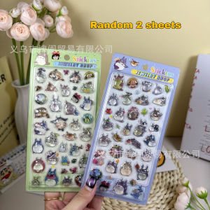 Bandai | Anime Tamagotchi 3D Stickers Solid Epoxy Cute Totoro Dragon Ball JP Cartoon For DIY Laptop Phone Case Bottle Decoration Gifts