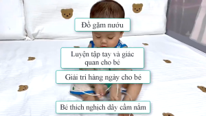 Đồ Chơi Gặm Nướu Dây Rút Thông Minh Cho Trẻ – An Toàn Giúp Bé Tập Cầm Nắm Xương Rồng Nhỏ