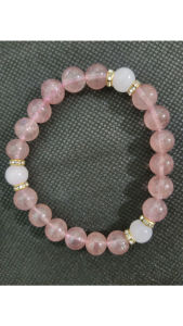 红草莓晶水晶手串 red strawberry quartz crystal bracelet 8.5mm