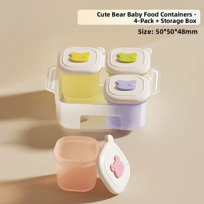 SHENGBEIQI | Food Storage Box for Infants with Compartments and Partitioned Storage Function