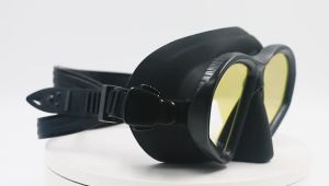 Premium Quality Low Volume Freediving Mask - Teenager Silicone Swimming Mask Mirrored Lens Scuba Dive Glasses
