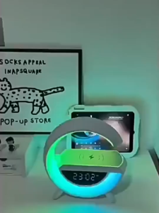 Multifunctional Wireless Bluetooth Clock Charger for Mobile Phone With AP Alarm Clock Wireless Bluetooth Speaker
