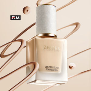 Zeesea Little Milk Skin Foundation Silky Cream Texture Matte Hydrating And Light Oil Control Nude Makeup Waterproof Blended Oily Skin Velvet Cream Foundation Long-Lasting Makeup