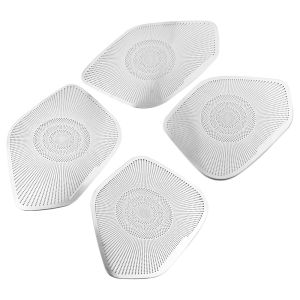 Car Door Speaker Cover for Peugeot 2008 2020 2021 2022 2023 E2008 4Pcs Stereo Audio Trim Decoration Sticker Accessories