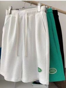 Breathable High-Waist Slim-Fit กางเกงขาสั้นกีฬาผู้หญิงสําหรับฤดูร้อนน้ําหนักเบาสบายๆบาสเกตบอลความยาวกลางกางเกงพร้อมกระเป๋า