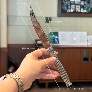 High-End Thick Steak Knife! Sharp Stainless Steel Western Cutlery for Main Course Fruit Cutting And Beef Steak Slicing