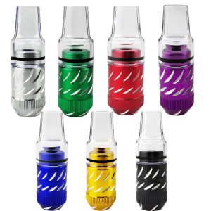 Mini Cigar Metal Pacifier Pipes Creative Herb Pipe Filter Tobacco Pipe Portable Grinder Smoke Narguile Mouthpiece