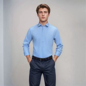 New Bamboo Fiber Anti-Wrinkle Men Shirts Long Sleeve Dress Shirts For Slim Fit Camisa Social Business Blouse White Office Shirt