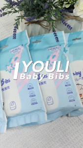 【Buy 1 ship 5】YOULI Baby Bibs 5 Packs(10pcs/1pack) Children Disposable Bibs Portable Waterproof Bibs