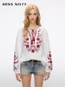 Embroidery Bohemian Thin Shirt