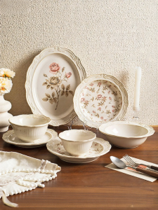MODERN SWEETHOME | Antique Style Ceramics Dinner Plate