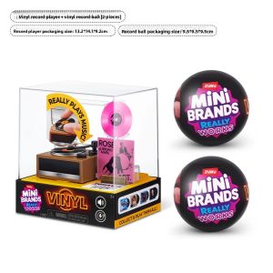 hot toys | ZURU MINI BRANDS Mini Vinyl Record Player Blind Box Micro Model Surprise Box Working Mystery Toy Box Surprise Bag Bento Box