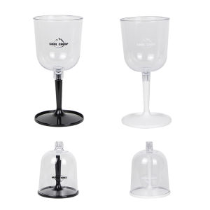 Ly rượu bằng nhựa nhựa di động có thể tháo rời shatterproof cho cắm trại ngoài trời