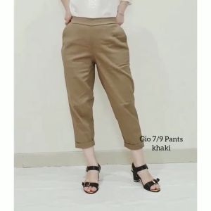 Celana 7/9 Wanita Katun Strecht GIO Pants premium