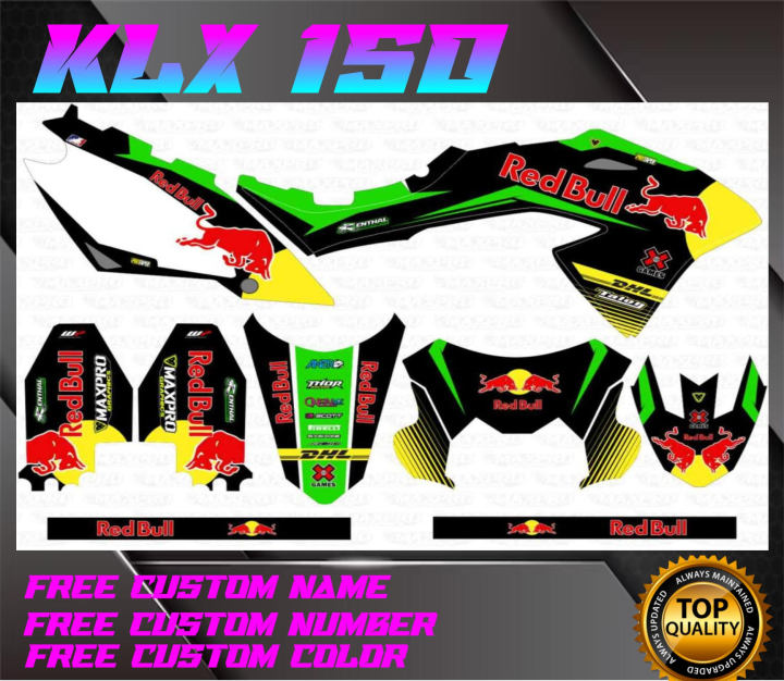 Kawasaki KLX 150 decals stickers, laminated | Lazada PH