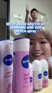 NIVEA BODY SPRAY (150ML/150MLx2) - PEARL & BEAUTY