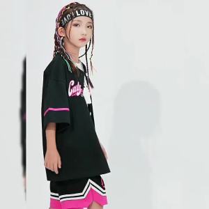 ชุดแฟชั่นสำหรับเด็ก Street Dance ชุดเต้นแจ๊สสำหรับเด็กผู้หญิง ชุดแสดงกลองสำหรับเด็ก ชุดแสดงฮิปฮอปที่ไม่ซ้ำใครสำหรับเด็กผู้ชาย 3.10