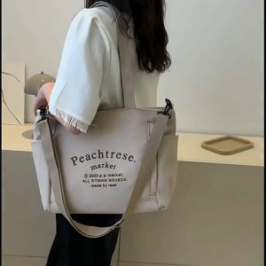 Totebag Besar - Tas Sekolah Korea - Totebag Korea - Tote Bag Trendy dan Terbaru - Tas Bahu Wanita - Untuk Kerja dan Sekolah