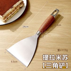 Thìa Cắt Bánh Tiramisu Dày Bằng Gỗ Dùng Để Nấu Ăn Và Nướng Bánh Hình Tam Giác Để Phục Vụ Món Tráng Miệng