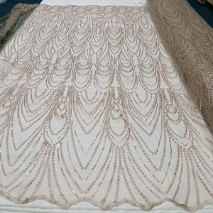 Bahan kain Tulle elisab payet speangeld bordir Payet sequind premium