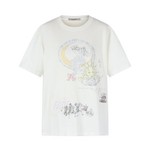 Graffiti Printed Vintage Short Sleeve T-Shirts