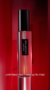 [7.7 exclusive | 6 jul8pm - 17 jul only - new]shu uemura unlimited red makeup fix mist 100ml for 36h revitalizing wear