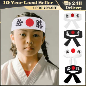 Japanese Headband Hachimaki Headband Sushi Chef Karate Bandana Headbands Headwear Samurai Headband Sports Exercise