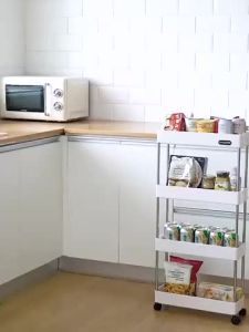 Sliding Gap-Friendly Freestanding Multi-layer Storage Rack