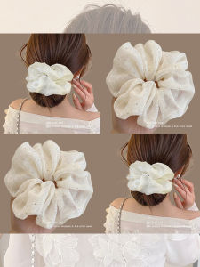 NING ZHOU | French Style Mesh and Crystal Hair Tie