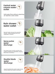 Retractable Kitchen Faucet 304 Stainless Steel Rotatable 360° Single Handle Cold Hot Water Sink Cleaning Brush Included