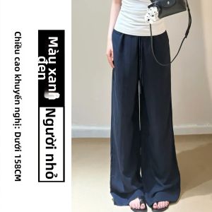YIFANSHI | Quần Tây Đùi Rộng Ôm Dáng Màu Hồng Cho Mùa Hè