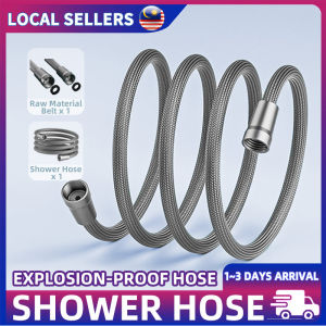 Shower Hose 1.5m Shower Extension Tube 2m Hose Bathroom Shower Accessories Bathroom Supplies Nylon Shower Hose Gray Black