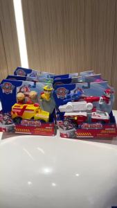 Genuine Paw Patrol Fire Rescue Ryder Chase Marshall Rocky Rubble Zuma Skye with Action Figure Kids Toys for Boys Girls Ages 3+