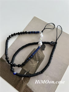 สร้อยคอโทรศัพท์แบบสีดำ หัวกะโหลก สร้อยข้อมือ เครื่องประดับสำหรับผู้หญิง แบรนด์ Golden Intelligence ชุบเงิน