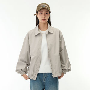 Áo Khoác Mỹ Cổ Bẻ Thường Ngày MANNSTU Mùa Xuân Mới Áo Khoác Ngoài Màu Trơn Rộng Rãi Cho Cặp Đôi Áo Khoác Ngoài Thường Ngày Bằng Polyester