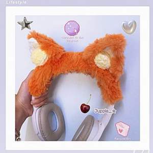 headphone cover 🎧Cài bọc tai nghe móc len thiết kế các ngôi sao độc đáo trang trí tai nghe chụp cho sony