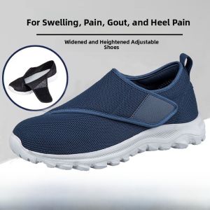 Elderly Shoes for Swollen Feet Men Women Recovery Big Bone Foot Thumb Extrusion Gout Special Shoes Wide And Plump